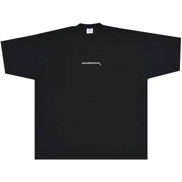 Футболка Vetements Website Logo T-Shirt, черный