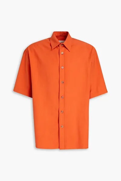 Рубашка из твила с добавлением лиоцелла Nanushka, оранжевый