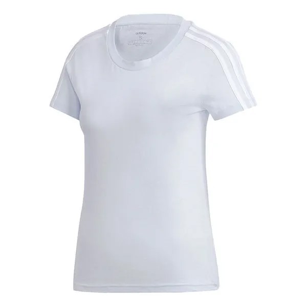 Футболка e 3s slim tee спортивная стильная с коротким рукавом голубая Adidas, голубой