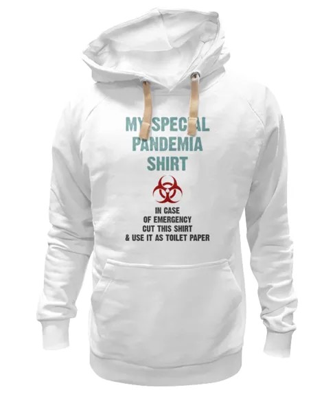 Толстовка унисекс Printio Pandemia shirt белая L