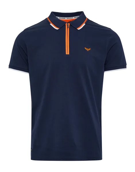 Поло Threadbare Kurzarm Polo THB Polo Cruz, синий