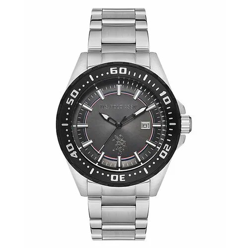 Наручные часы U.S. POLO ASSN. USPA1041-08, серебряный, черный