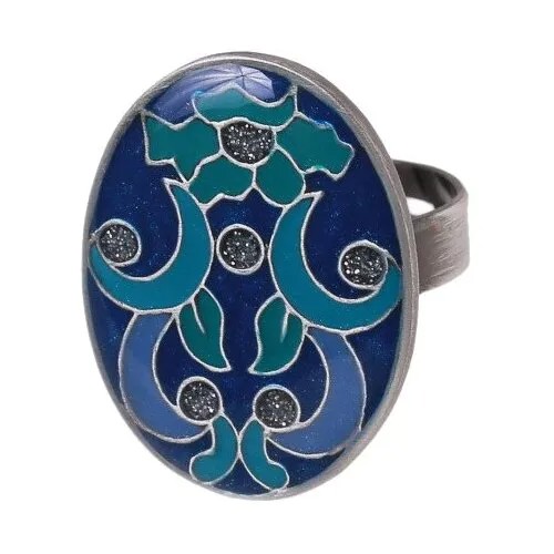 Кольцо Clara Bijoux, эмаль, синий