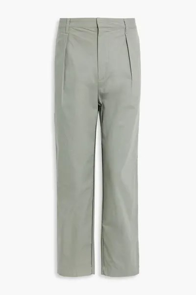 Хлопковые брюки чинос Tolston ISABEL MARANT, зеленый