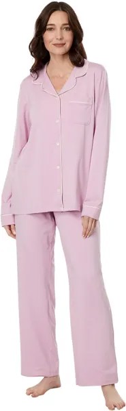 Супермягкий пижамный комплект без усадки на пуговицах спереди L.L.Bean, цвет Pale Mauve
