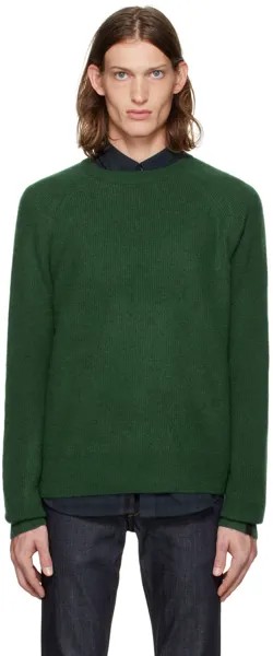 Зеленый свитер с пирсом rag & bone