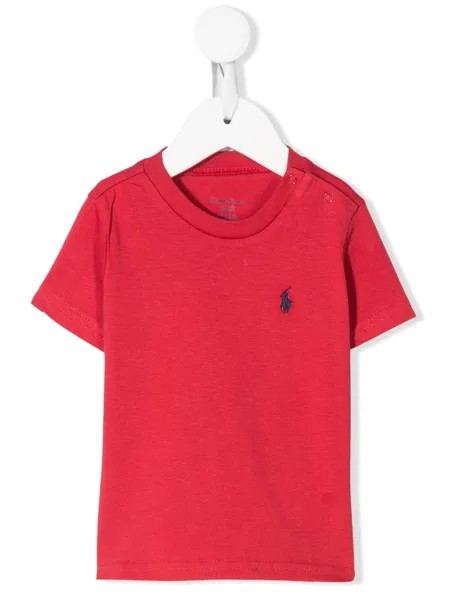 Ralph Lauren Kids футболка с вышитым логотипом