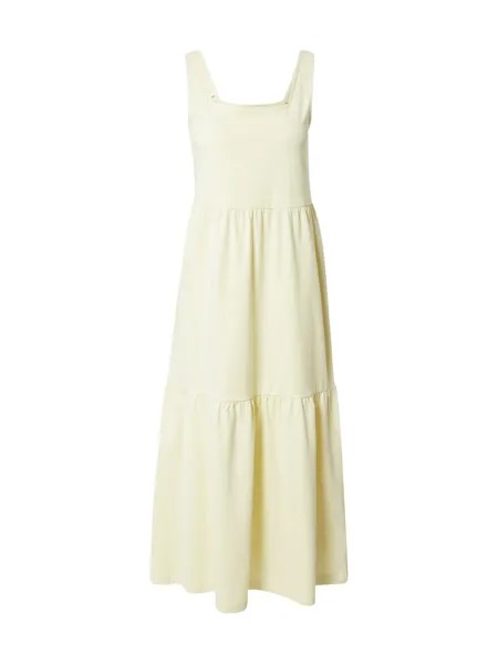 Летнее платье Urban Classics Valance, пастельно-желтый
