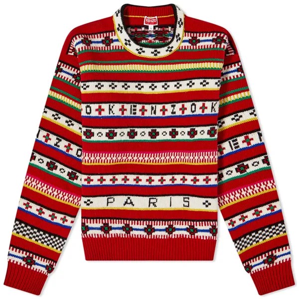 Джемпер Kenzo Fairisle Knitted Logo Jumper