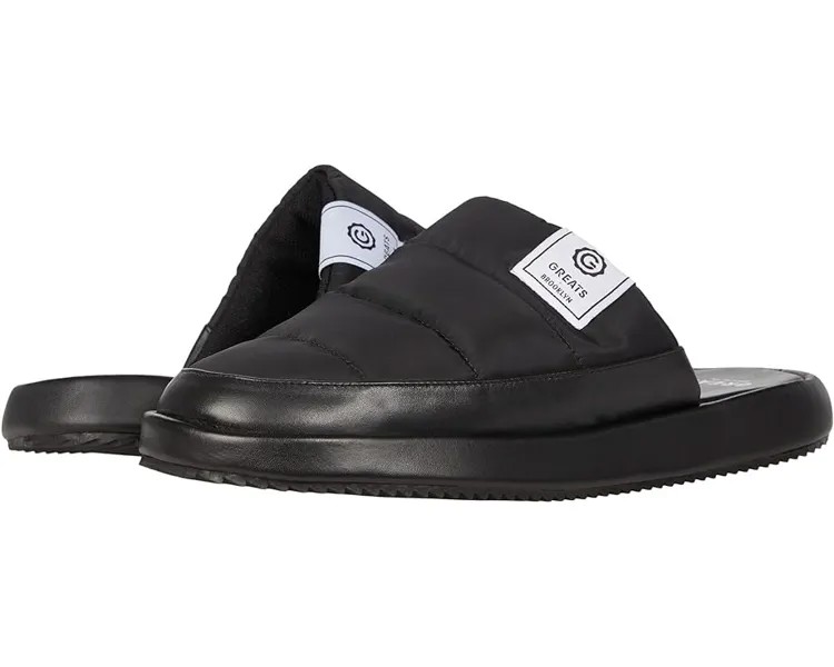 Домашняя обувь GREATS Foster Slipper, черный