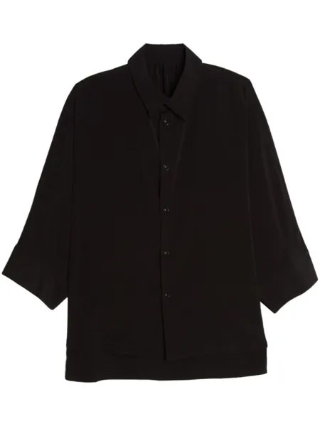 Рубашка с длинными рукавами Yohji Yamamoto, черный