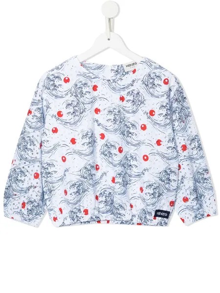 Kenzo Kids толстовка с принтом