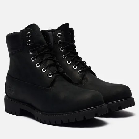 Мужские ботинки Timberland 6 Inch Premium Waterproof Fleece, цвет чёрный, размер 45.5 EU
