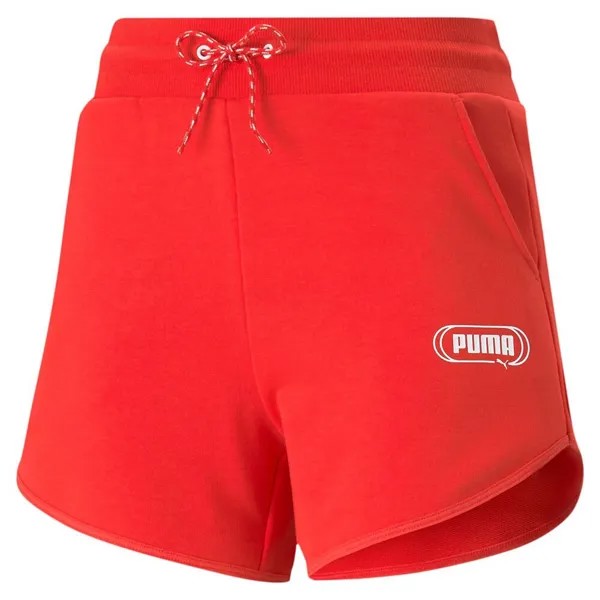 Шорты Puma Rebel 4´´ High Waist, красный