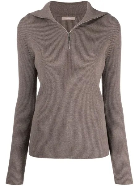 12 STOREEZ zip-collar merino-wool jumper