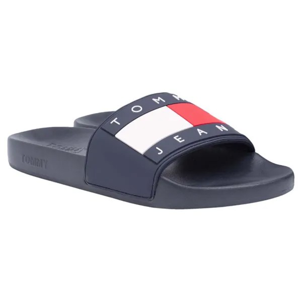 Шлепанцы Tommy Jeans Flag Pool, синий