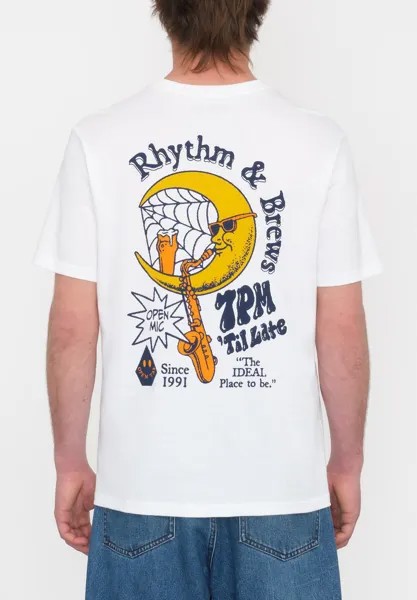 Футболка с принтом RHYTHM BSC SST Volcom, цвет white
