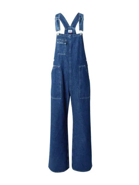 Широкий джинсовый комбинезон Tommy Jeans DUNGAREE, синий