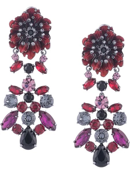 Marchesa Notte серьги-подвески Poppy