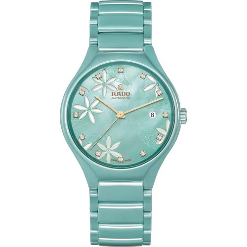 Наручные часы RADO Rado True Great Gardens Of The World R27114902, голубой, бирюзовый
