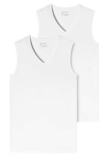 Майка Schiesser/Tanktop 95/5 Organic Cotton, белый