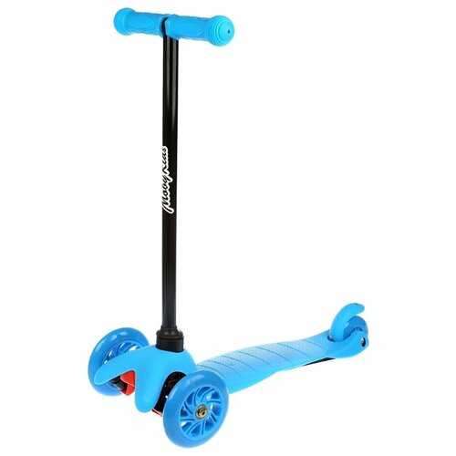 Кикборд Moby Kids Basic 1.0 голубой/черный