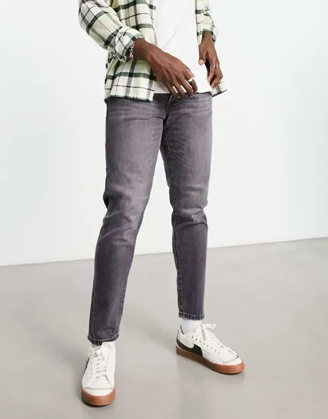 Серые зауженные джинсы Selected Homme Toby
