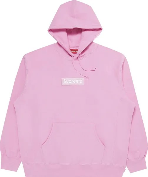 Толстовка Supreme Box Logo Hooded Sweatshirt 'Pink', розовый