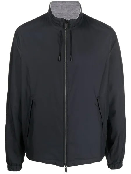 Двусторонняя спортивная куртка на молнии Zegna, синий
