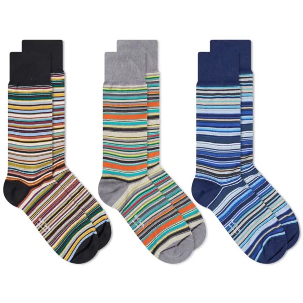 Носки Paul Smith — 3 шт., мультиколор