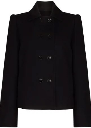 Lemaire двубортное пальто с высоким воротником