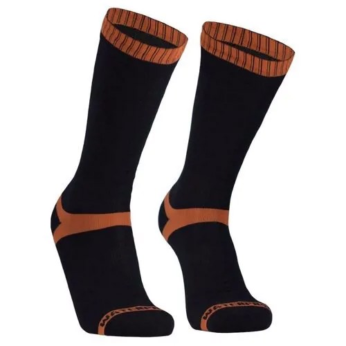 Носки DexShell, размер L (43-46), черный, оранжевый