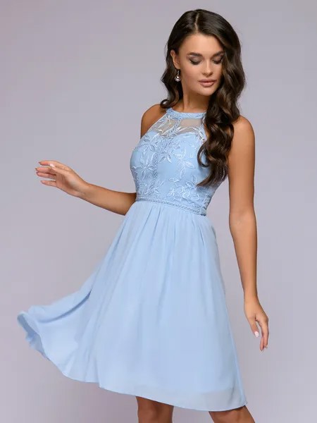 Вечернее платье женское 1001dress 0122001-30108BL синее 50