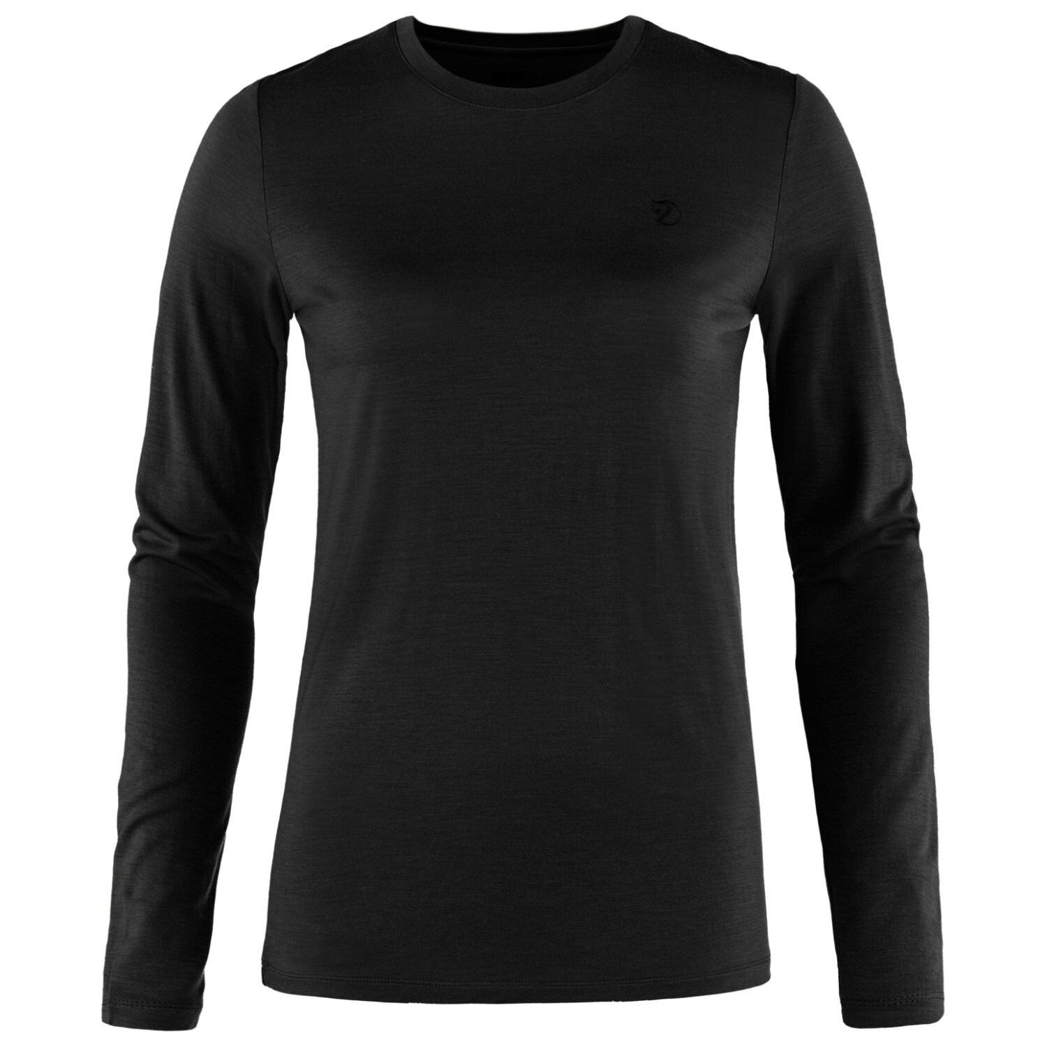 Лонгслив из мериноса Fjällräven Women's Abisko Wool L/S, черный