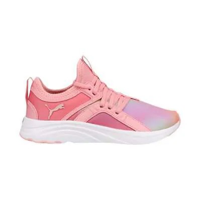 Puma Softride Sophia Prismatic Lace Up Молодежные девушки Розовые кроссовки Повседневная обувь 3