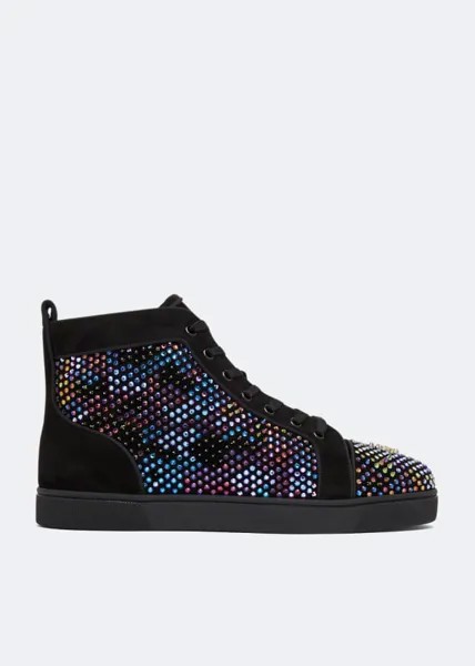 Кроссовки CHRISTIAN LOUBOUTIN Louis Strass Loubiguana sneakers, черный