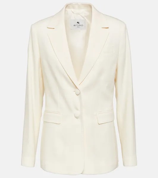 Шерстяной пиджак Etro, белый