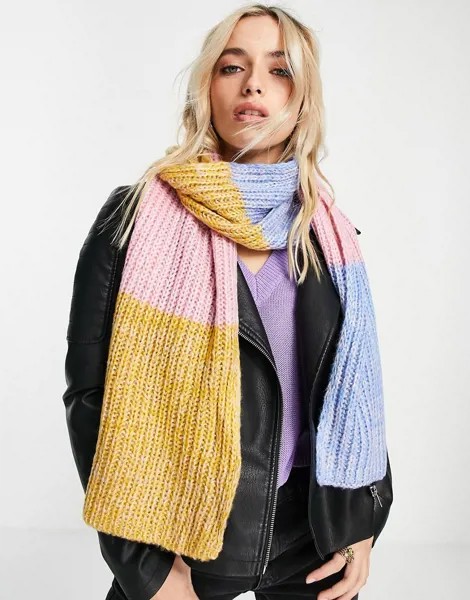 Вязаный разноцветный шарф Boardmans