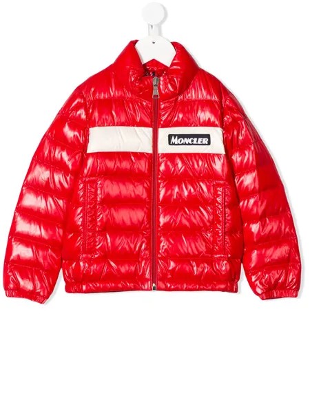 Moncler Enfant глянцевый пуховик