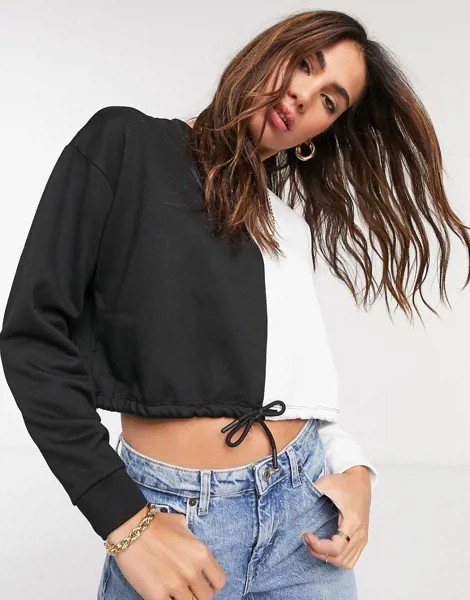 Свитшот колор блок Topshop-Многоцветный