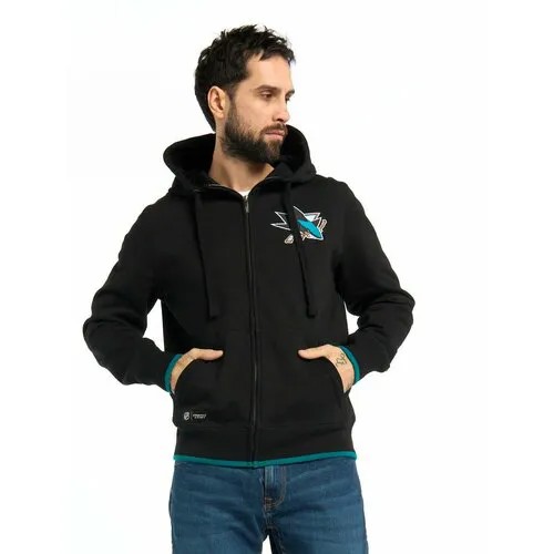 Толстовка Atributika & Club San Jose Sharks, размер XS, , черный