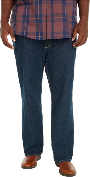 Джинсы Big & Tall Flame-Resistant Rugged Flex Jeans Straight Fit Carhartt, цвет Deep Indigo Wash