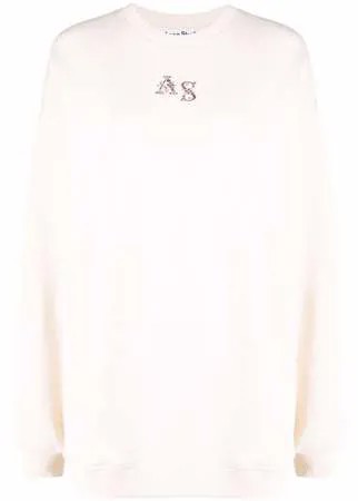 Acne Studios толстовка оверсайз с логотипом