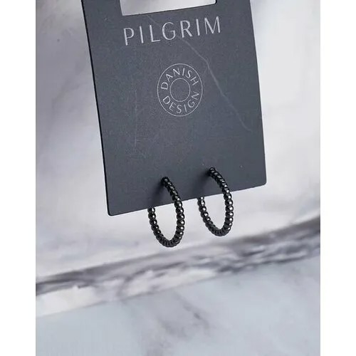 Серьги PILGRIM, черный