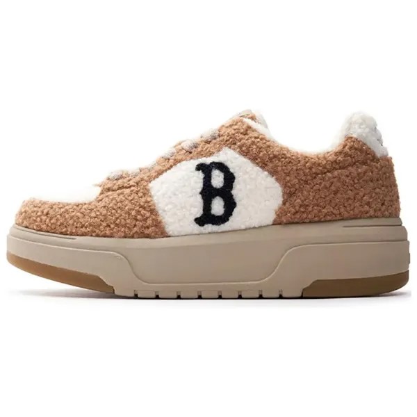Кроссовки MLB Chunky Liner Lifestyle Shoes Women's Low-top White/Brown, хаки