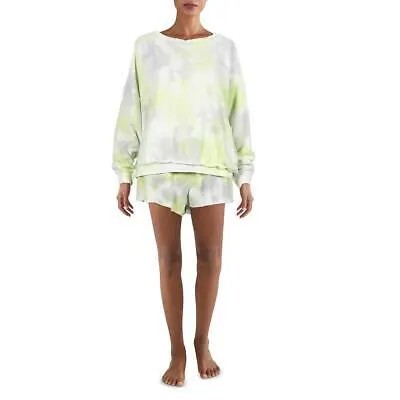 Free People Womens Kelly Green Fleece 2PC Pajama Set Loungewear S BHFO 9256