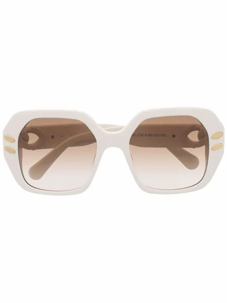 Stella McCartney Eyewear солнцезащитные очки в массивной оправе