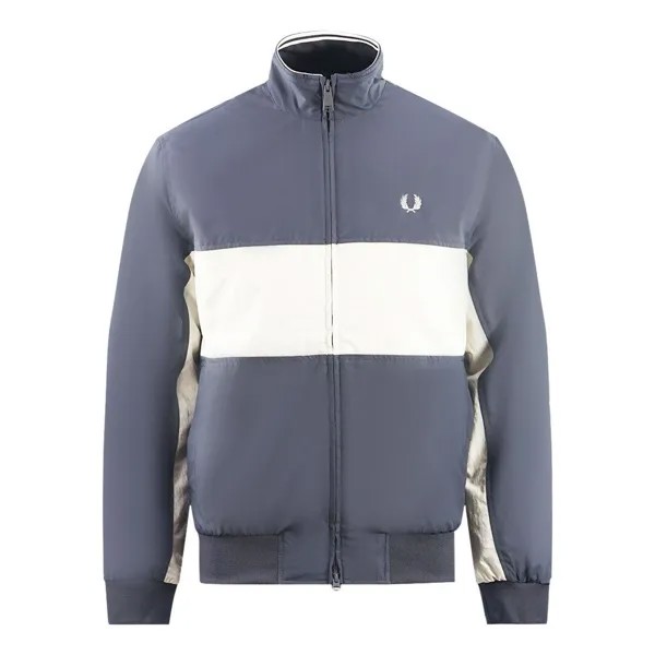 Темно-графитовая куртка Brentham с цветовыми блоками Fred Perry, серый