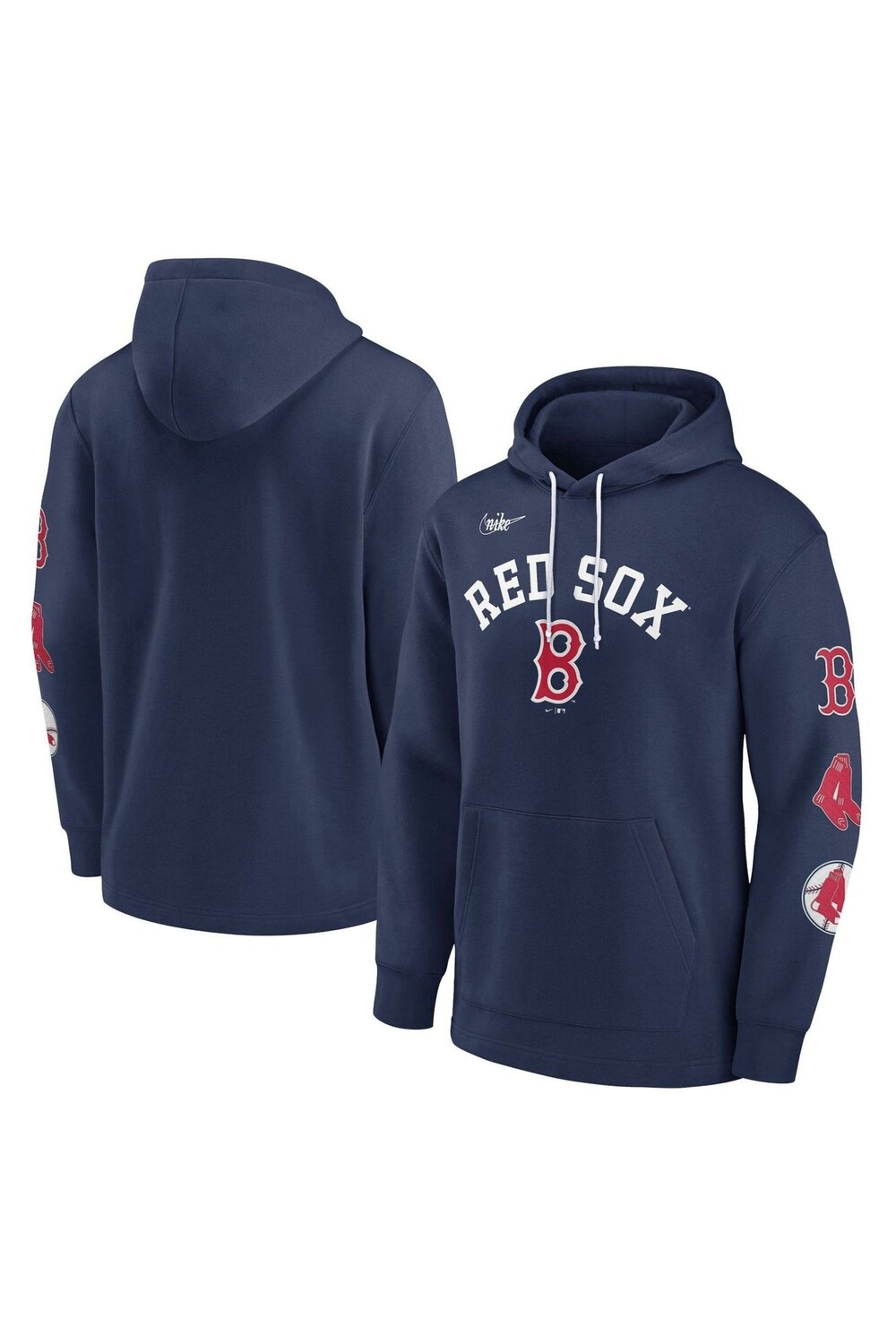 Красная худи Boston Sox Rewind Cooperstown Nike, красный