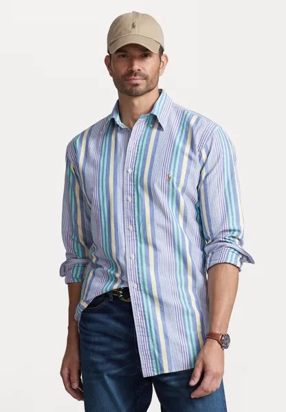 Рубашка LONG SLEEVE SPORT Polo Ralph Lauren Big & Tall, королевский/белый разноцветный